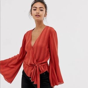 NWT ASOS Design wrap top UK 6 / US 2